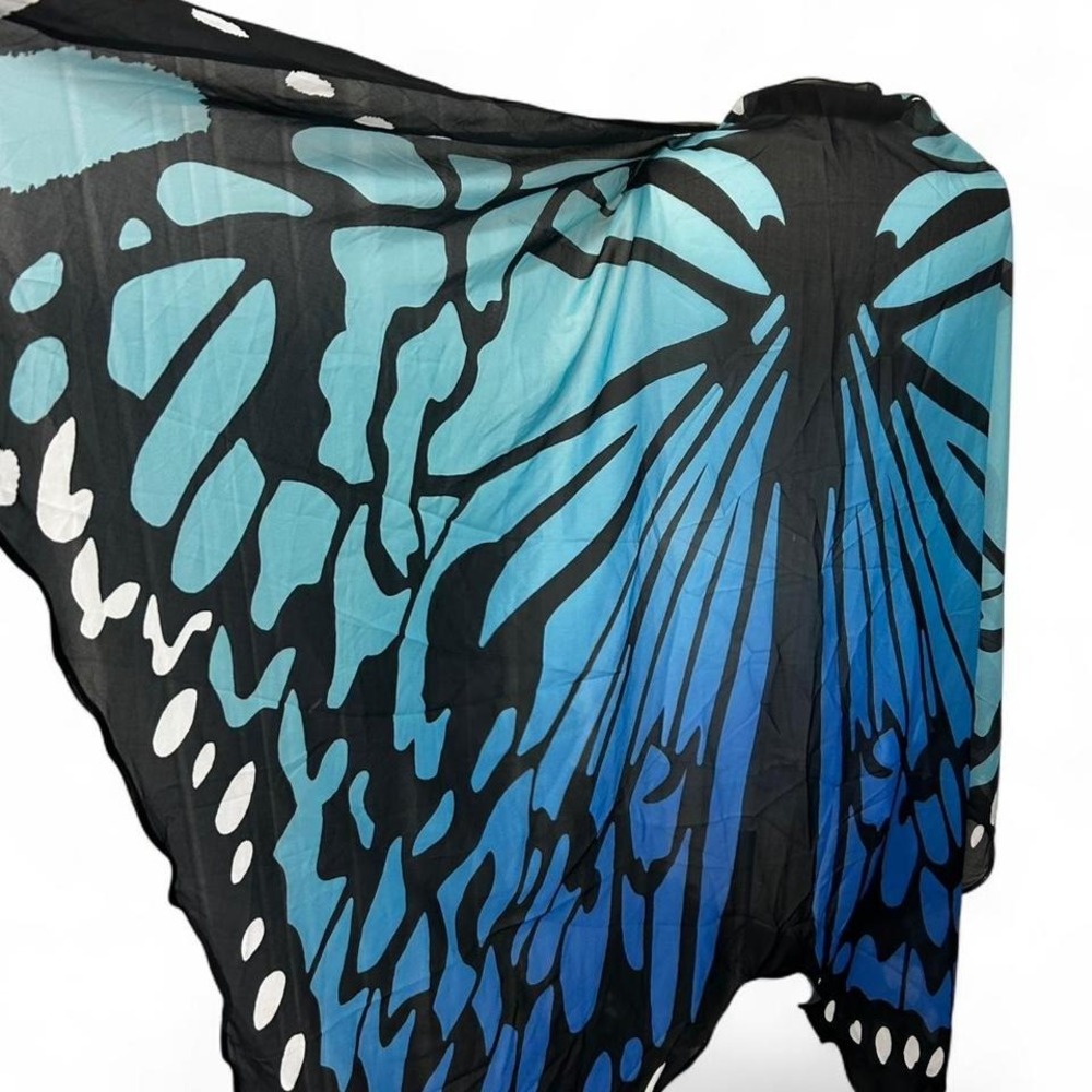 Sheer Butterfly Wing Cape Rave Shawl